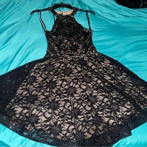 B. Darlin Black and Gold Dress